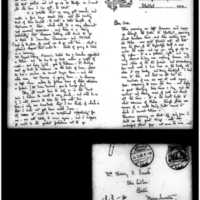 Letter from Joseph Lindon Smith to Corinna Putnam Smith, Pages 1, 2 and envelope front