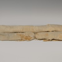 Cylindrical bag of sawdust from Tutankhamun&#039;s Embalming Cache